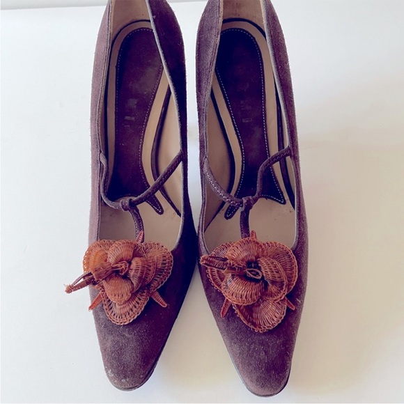 MARNI suede t strap pumps - Picture 4 of 6